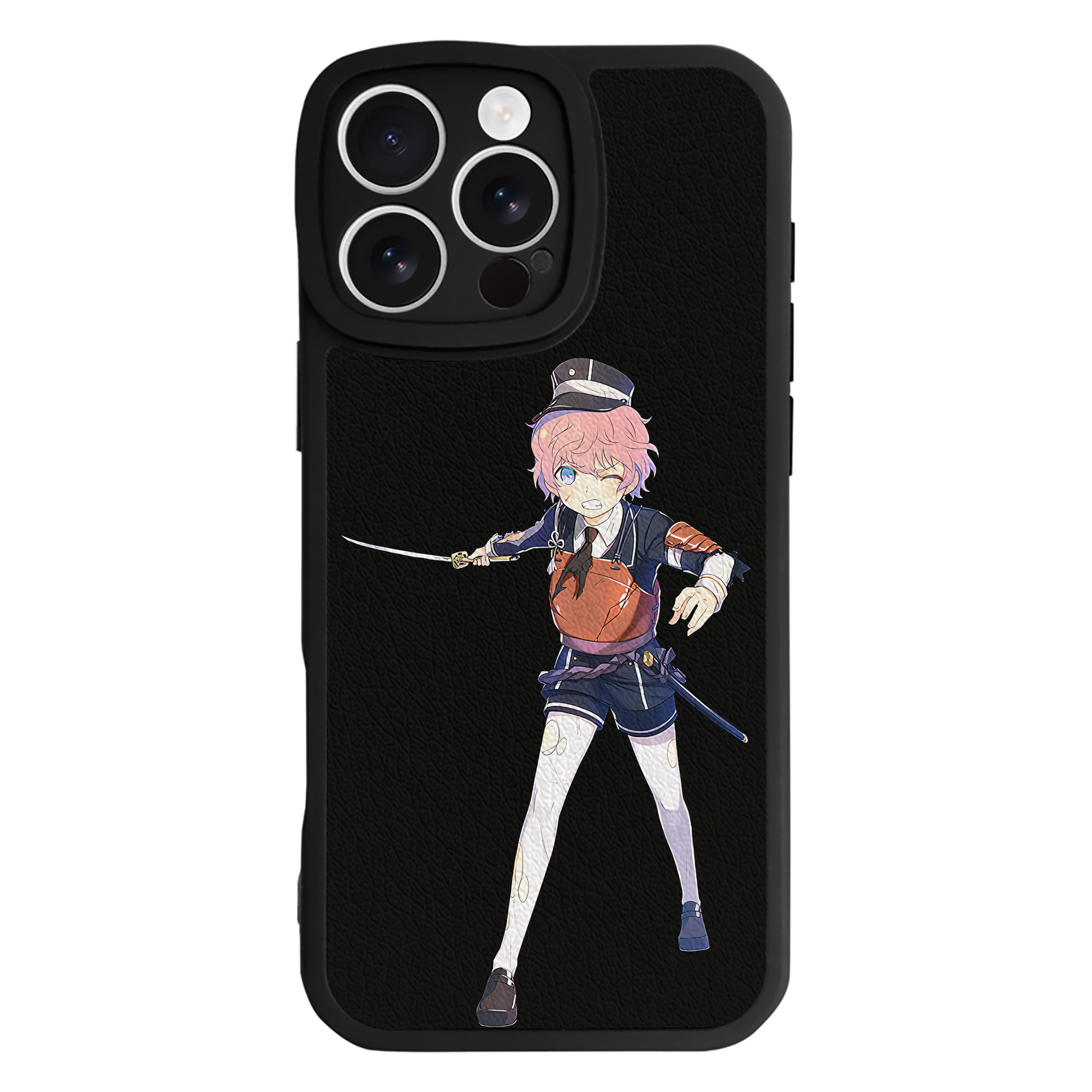 （画像用） 刀剣乱舞 Touken Ranbu 【iPhone 16シリーズ対応】シリコンスマホケース（レザー調） 材質：シリコン